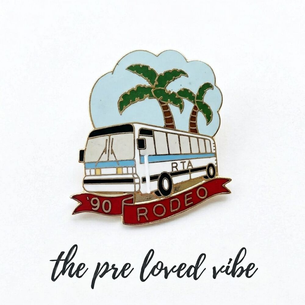 RTA Rodeo Bus Vintage Collectible Pin: 1990's